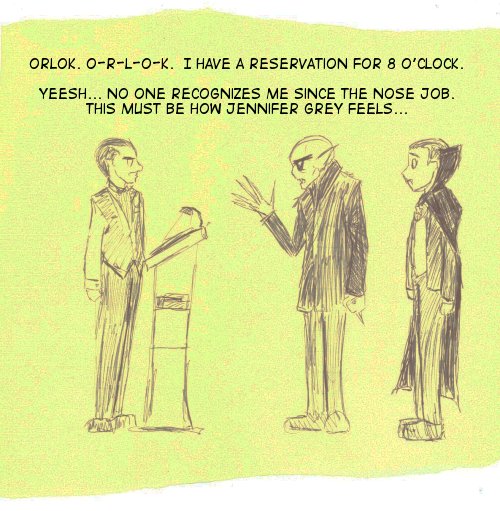 Okay, this comic is mostly a joke about how I've been drawing Count Orlok's nose wrong the whole time.